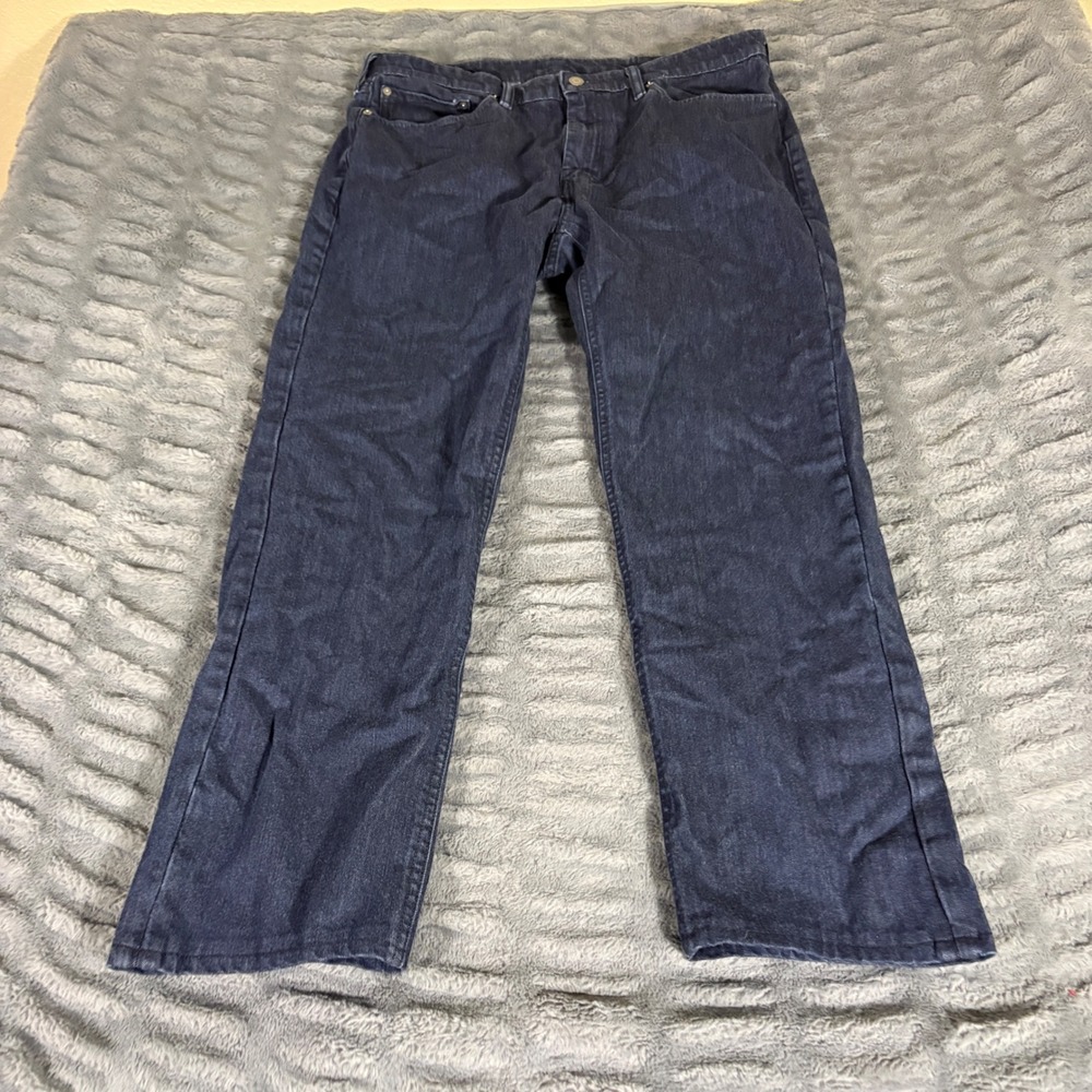 Levis 511 Slim Fit Jeans Mens 36x28 Dark Indigo Blue Stretch Denim 19715-0006